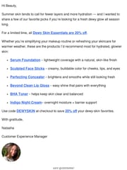 Email Inspiration from Natasha from Ogee