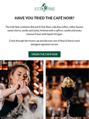 Email Inspiration from Nick & Nora's Melbourne