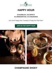 Email Inspiration from Nick & Nora's Parramatta