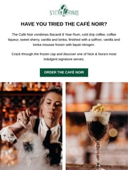 Email Inspiration from Nick & Nora's Parramatta