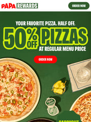 Email Inspiration from Papa Johns