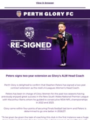 Email Inspiration from Perth Glory