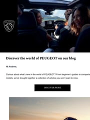 Email Inspiration from PEUGEOT Australia