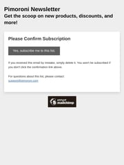 Email Inspiration from Pimoroni