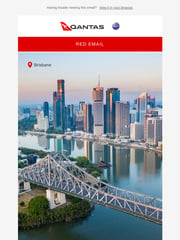 Email Inspiration from Qantas Red Email