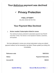 Email Inspiration from Security Billing Center