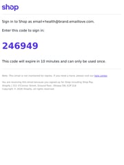 Email Inspiration from Shop