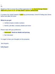 Email Inspiration from Sofia Dupont