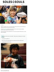 Email Inspiration from Soles4Souls