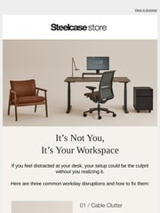 Email Inspiration from Steelcase Store