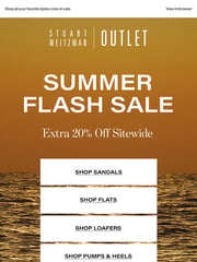 Email Inspiration from Stuart Weitzman Outlet