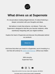 Email Inspiration from Supernote
