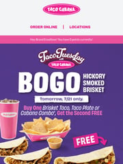 Email Inspiration from Taco Cabana