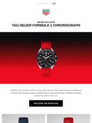 Email Inspiration from TAG Heuer