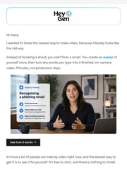 Email Inspiration from The HeyGen Team