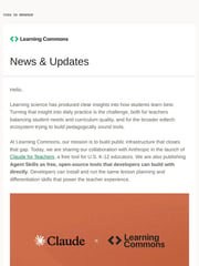 Email Inspiration from The Learning Commons Team