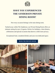 Email Inspiration from The Sanderson