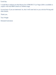 Email Inspiration from Traci Wright