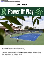 Email Inspiration from USTA