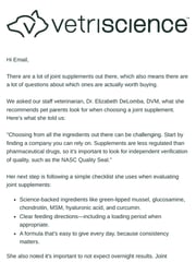 Email Inspiration from VetriScience