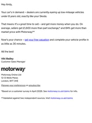 Email Inspiration from Viki at Motorway