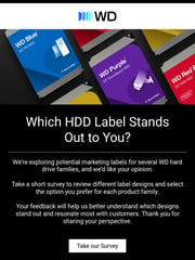 Email Inspiration from Western Digital Store
