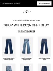Email Inspiration from 7 For All Mankind
