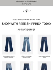 Email Inspiration from 7 For All Mankind