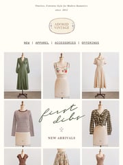 Email Inspiration from Adored Vintage