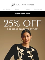 Email Inspiration from Adrianna Papell
