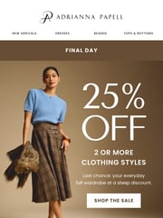 Email Inspiration from Adrianna Papell