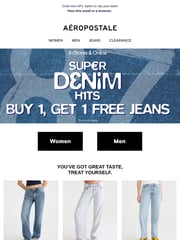 Email Inspiration from Aéropostale Back to School Deals