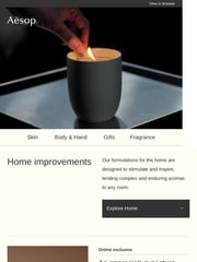 Email Inspiration from Aesop