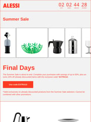 Email Inspiration from Alessi