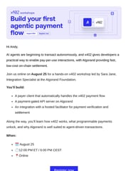 Email Inspiration from Algorand Foundation