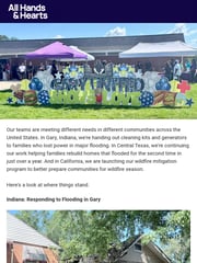 Email Inspiration from All Hands & Hearts