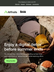Email Inspiration from AllTrails Gear Shop