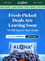 Email Inspiration from ALOHA