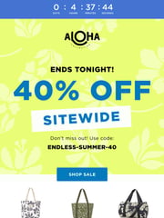 Email Inspiration from ALOHA Collection