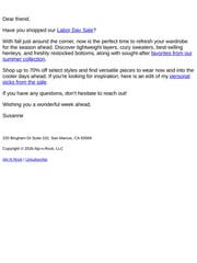Email Inspiration from Alp ɴ Rock SALE