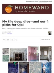 Email Inspiration from Amanda Hesser from Homeward