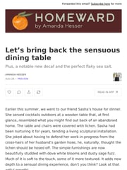 Email Inspiration from Amanda Hesser from Homeward
