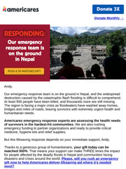 Email Inspiration from Americares