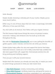 Email Inspiration from Annmarie Skin Care