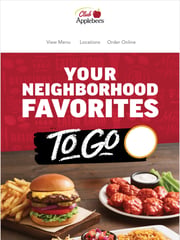 Email Inspiration from Applebee's Grill + Bar