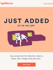 Email Inspiration from AptDeco