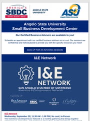 Email Inspiration from ASU Small Business Development Center