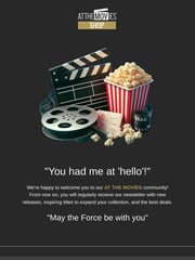 Email Inspiration from At The Movies Shop