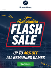 Email Inspiration from Atlanta Braves