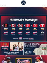 Email Inspiration from Atlanta Braves